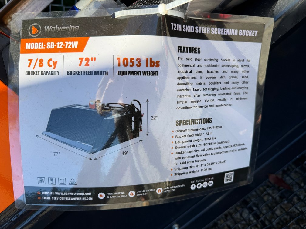 Screening  Bucket