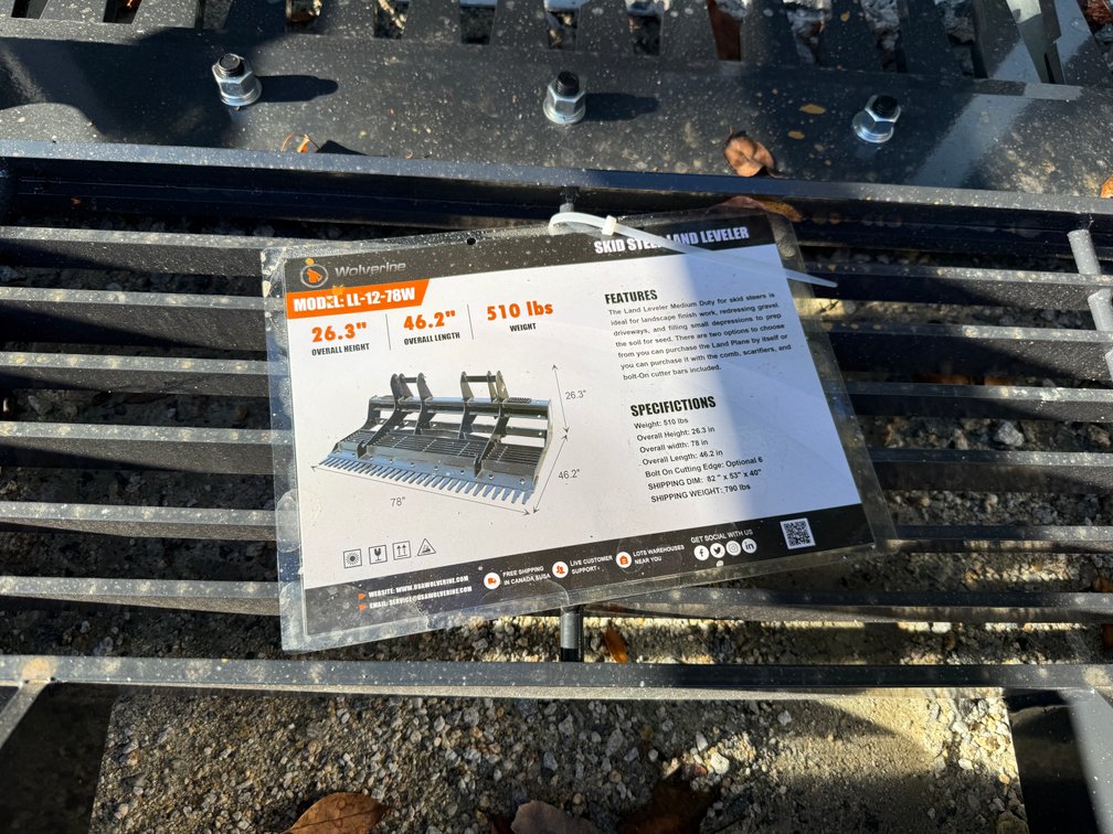 Skid Steer Land Leveler