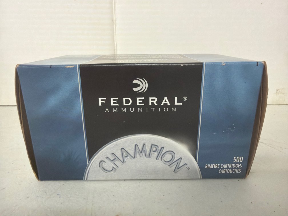 Federal Champion 510 .22 LR Ammunition, 500 Rounds