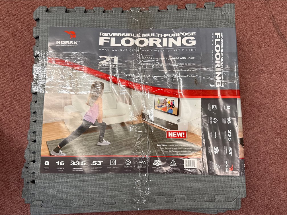 NÖRSK Reversible Interlocking Foam Flooring Tiles