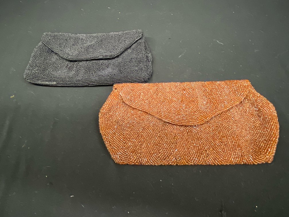 Glass Beaded Envelope Evening Clutch Purses