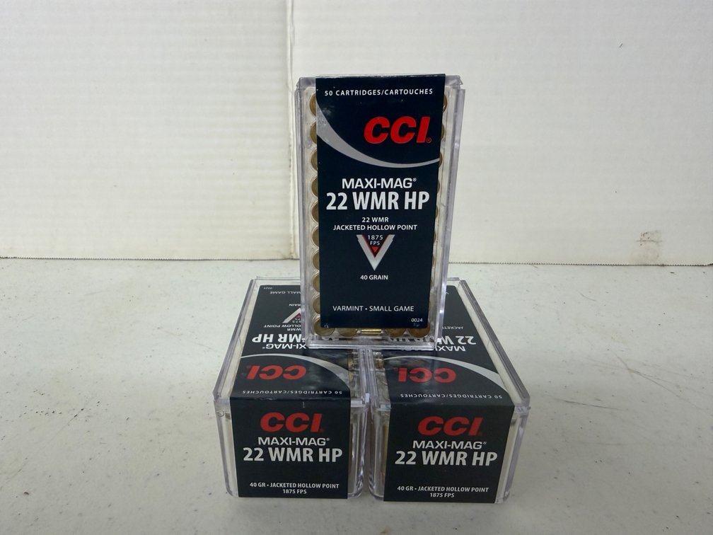CCI Maxi-Mag 22 WMR HP 40 Grain Ammunition