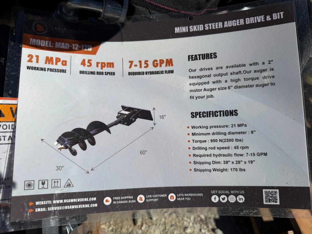 Mini Auger Drive & Bit