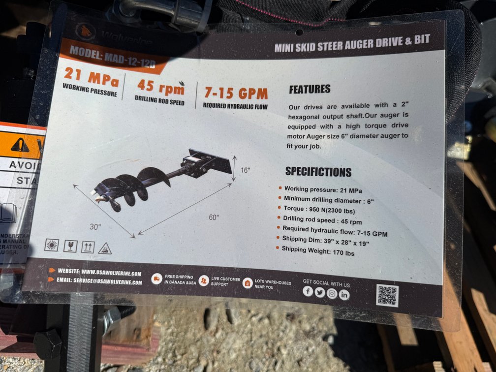 Mini Auger Drive & Bit
