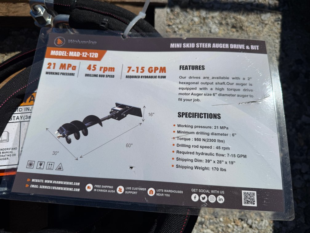 Mini Auger Drive & Bit