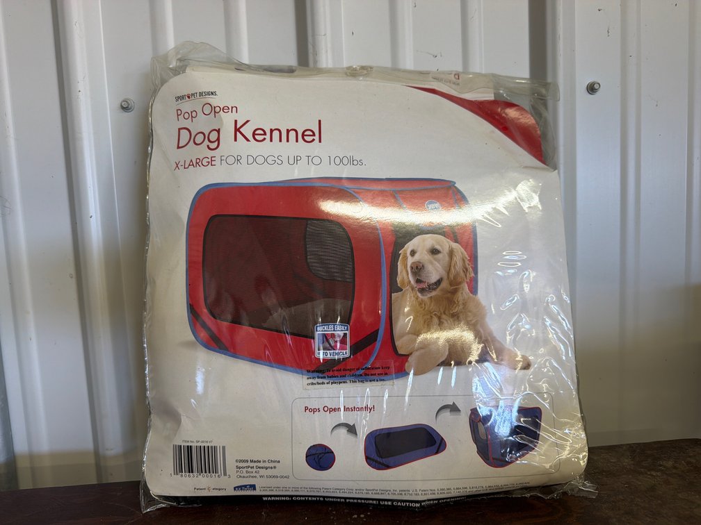 SportPet Designs SP-0016 Pop Open Dog Kennel, X-Large