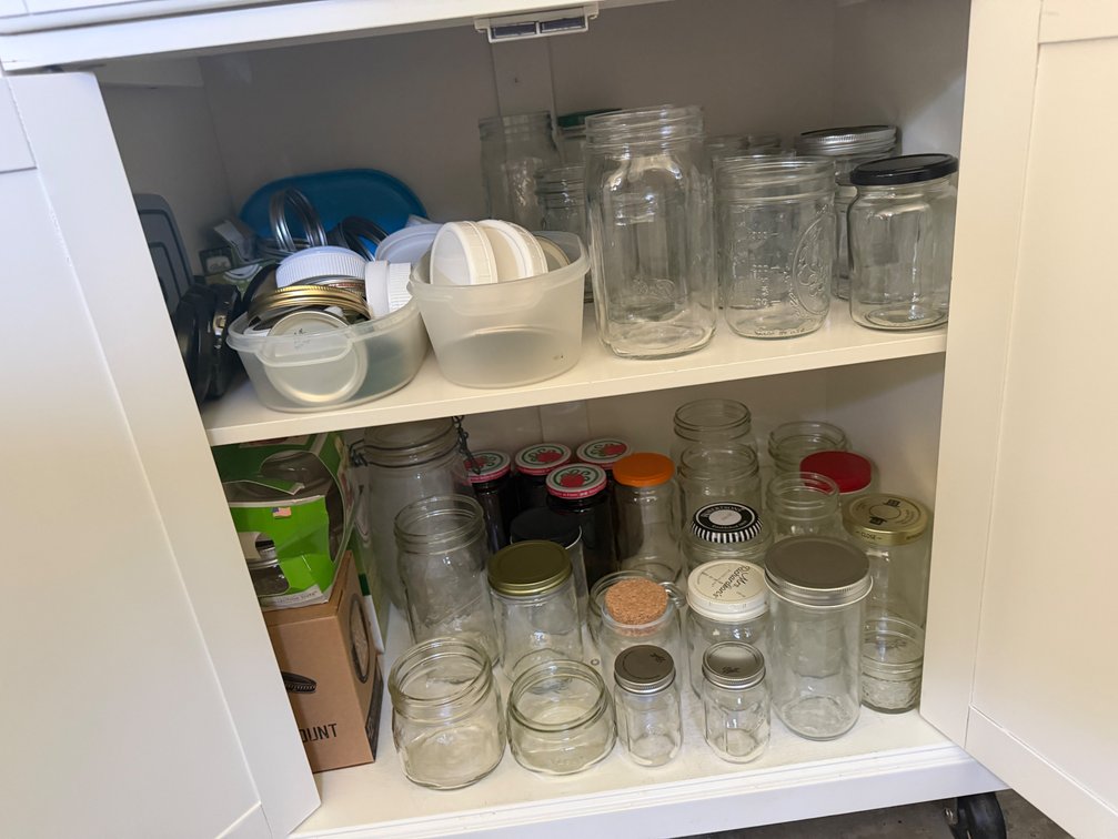 Glass Canning Jars, Storage Jars, and Canning Lids