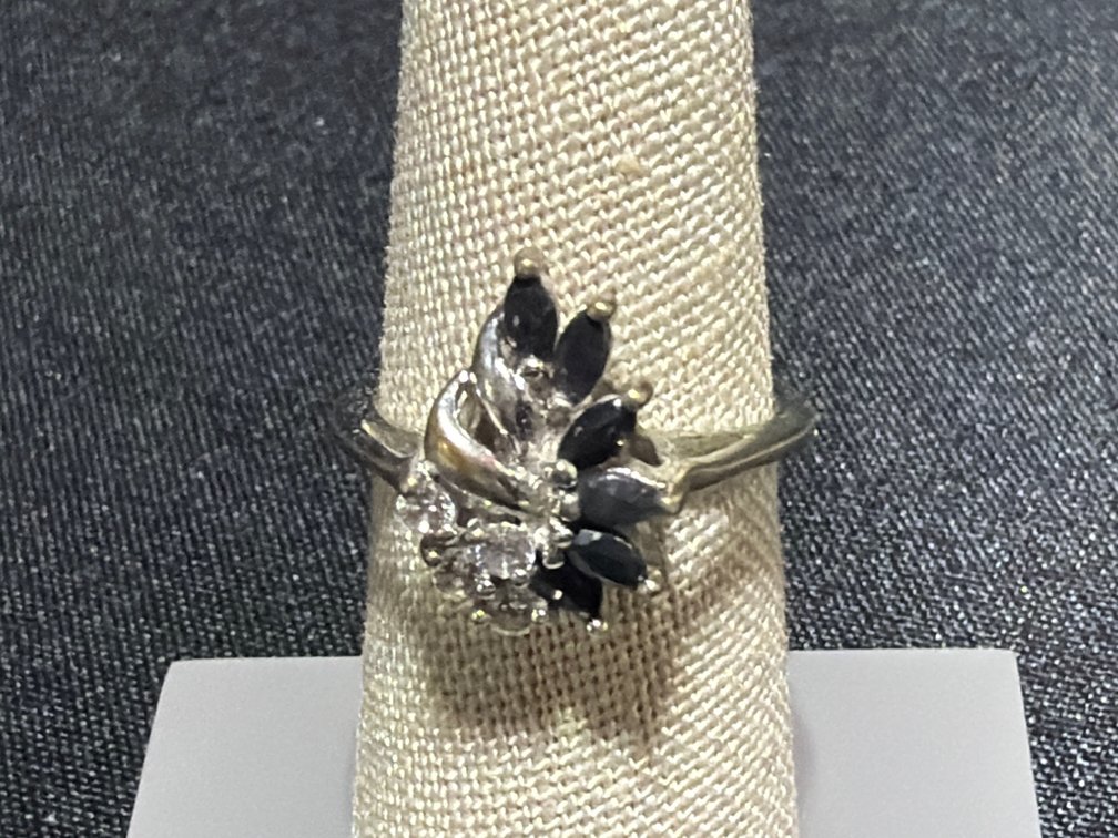 Sterling Silver Cluster Ring