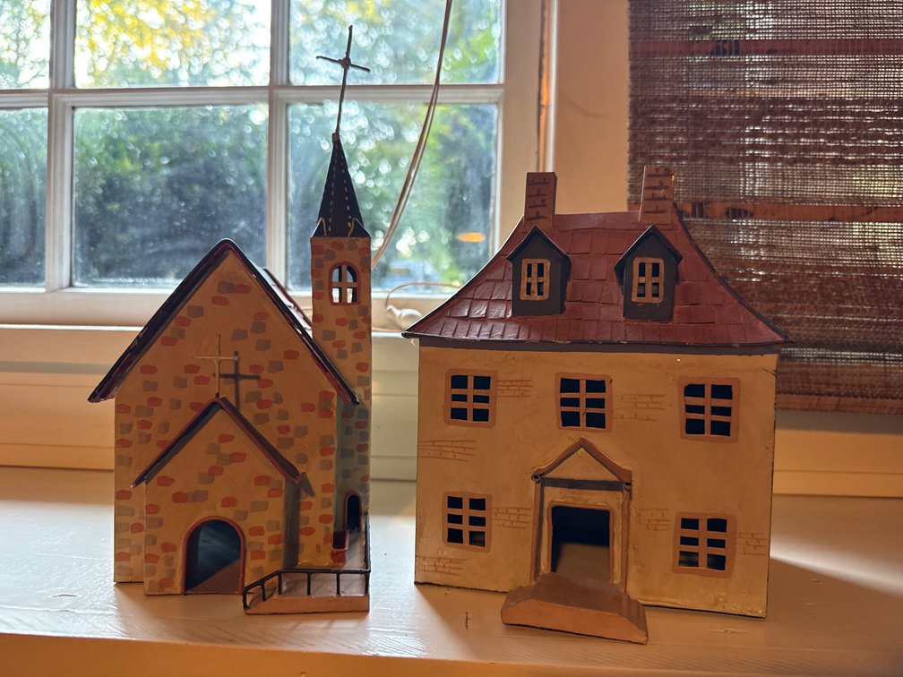 Painted Church and House Models
