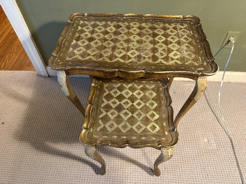 Florentine-Style Painted Nesting Tables