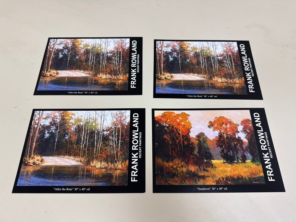 Frank Rowland Art Exhibition Postcards