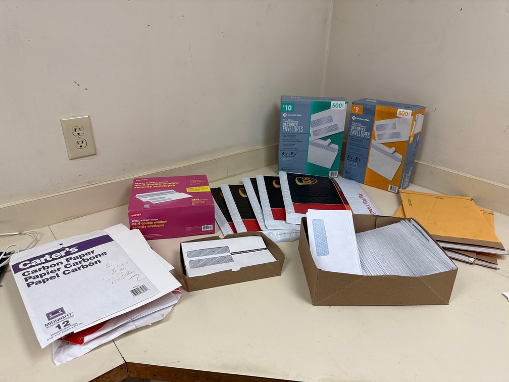 Security Envelopes, Padded Mailers, Carbon Paper, and More