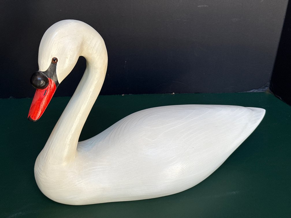 Ed & Judy Green Carved Swan Decoy