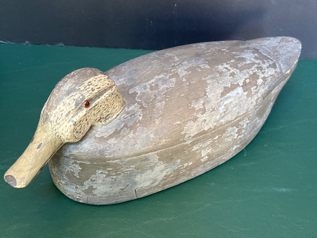 R REED JR Carved Wood Duck Decoy