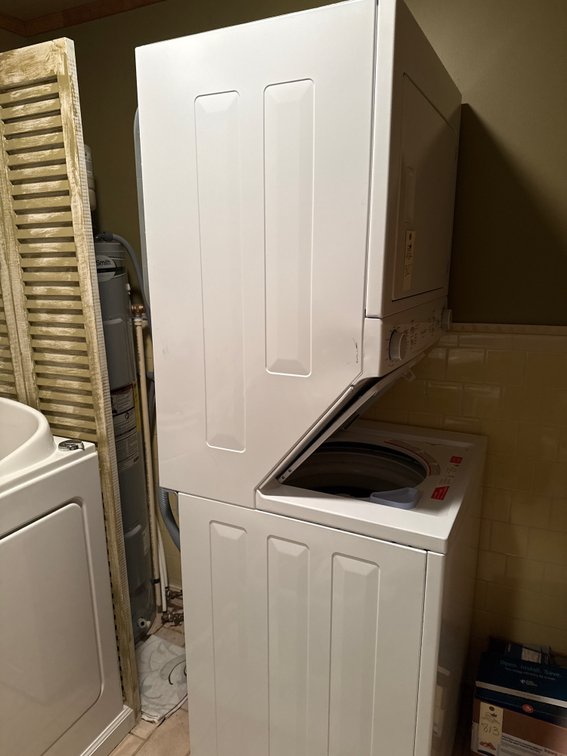 Frigidaire Quiet Pack Stacked Washer and Dryer Laundry Center