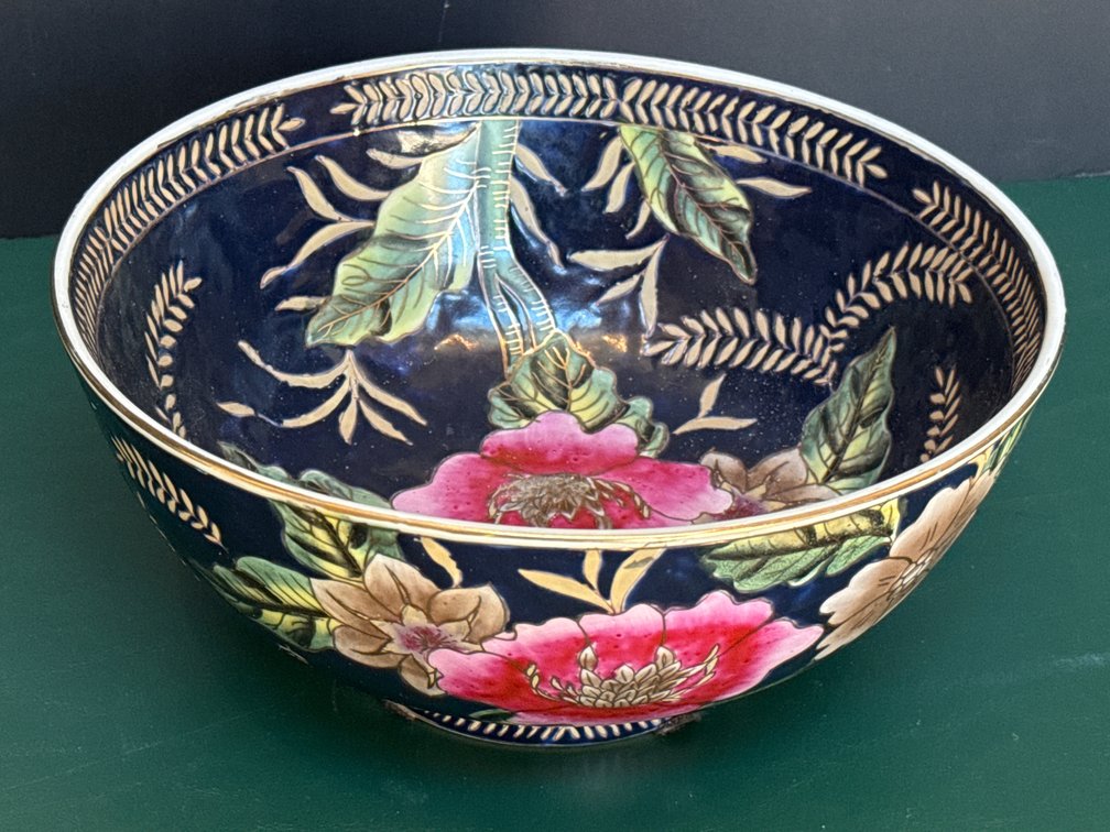 Oriental Floral Ceramic Bowl