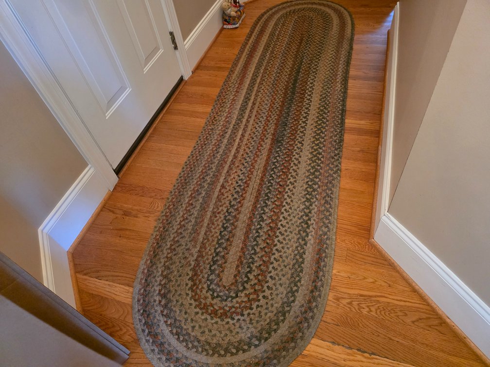 Oval Braided Runner Rug