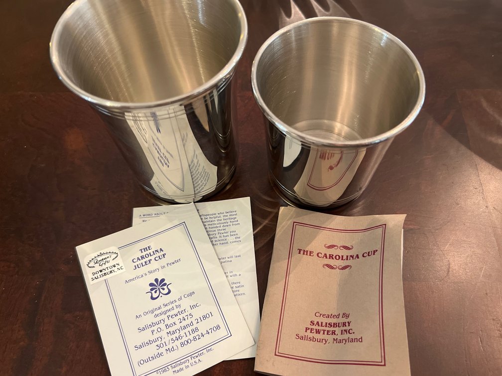 Salisbury Pewter Carolina Julep Cups