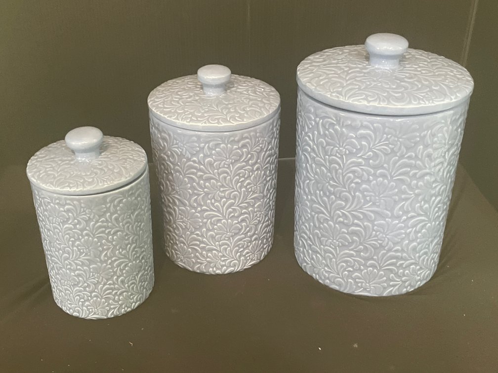 10 Strawberry Street Artisan Collection Ceramic Canister Set
