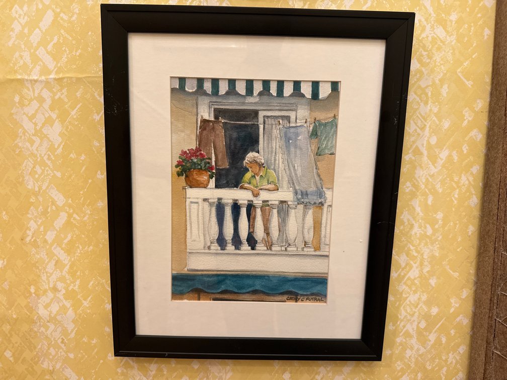Cathy C. Futral Framed Watercolor Painting