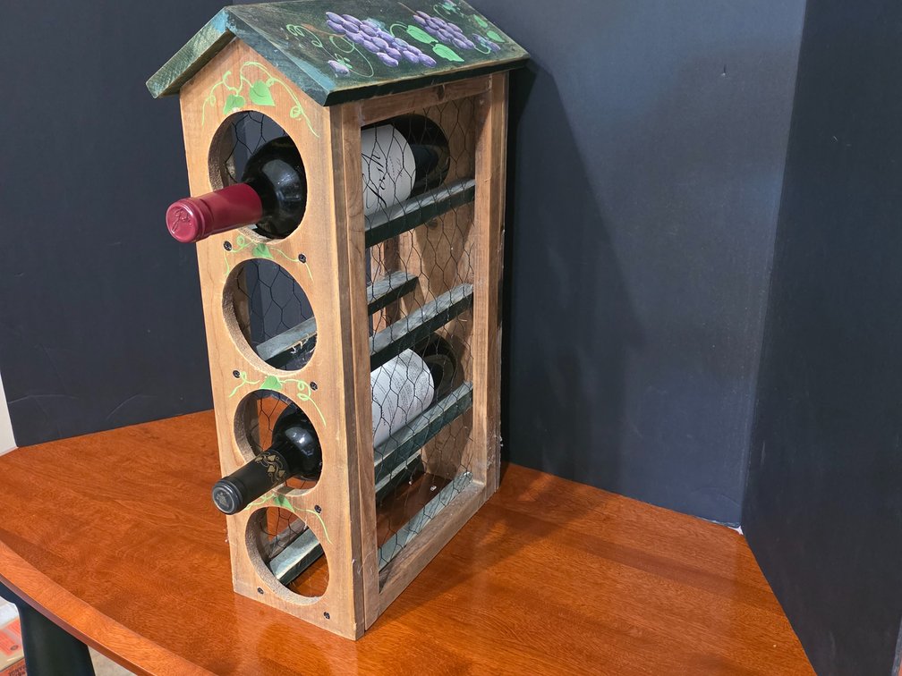 House-Shaped Wine Rack