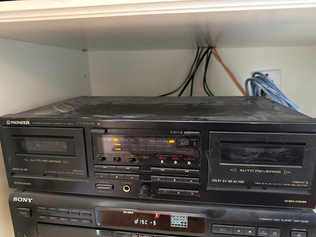 Pioneer Double Cassette Deck and Compact Disc Player