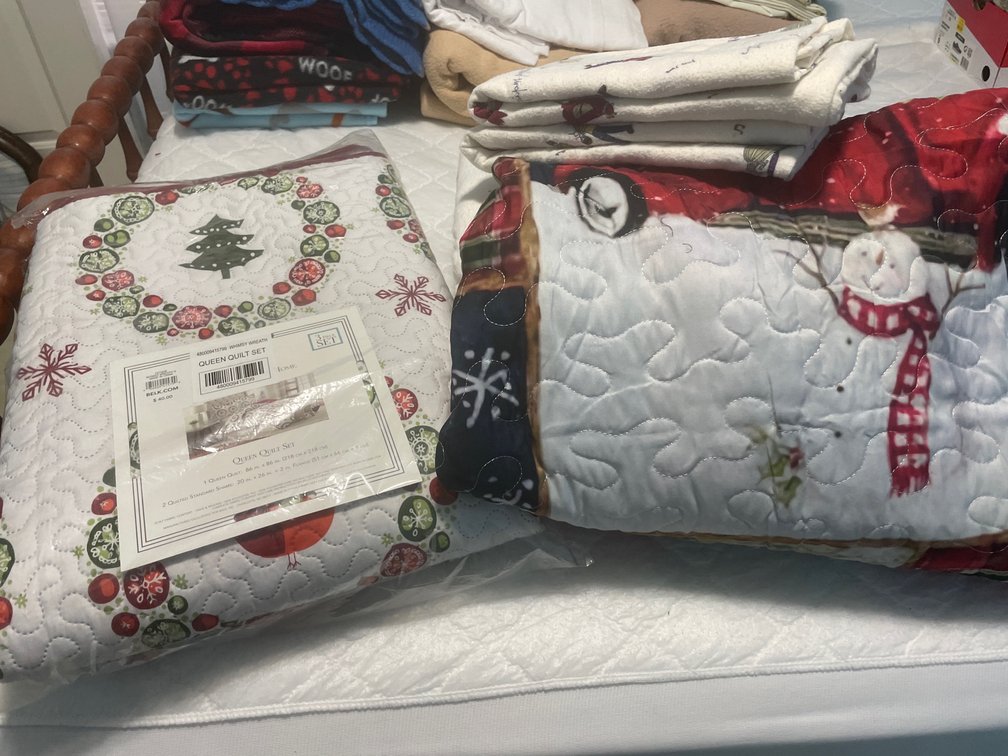 Holiday Bedding and  Throw
