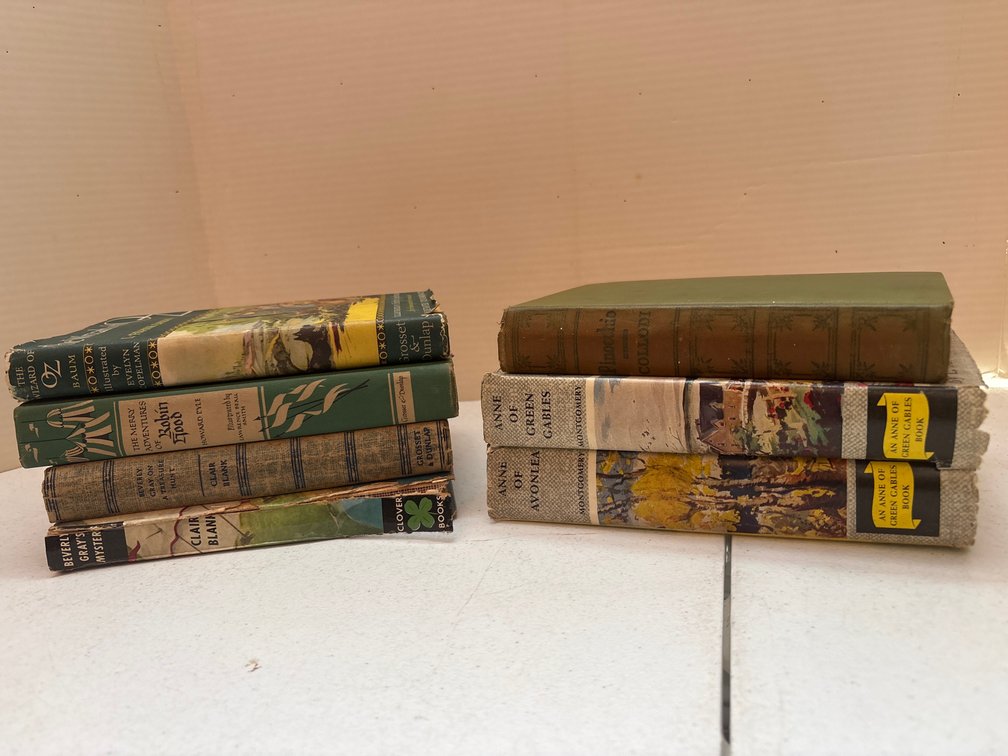 The Wizard of Oz, Anne of Green Gables, and Hardcover Books