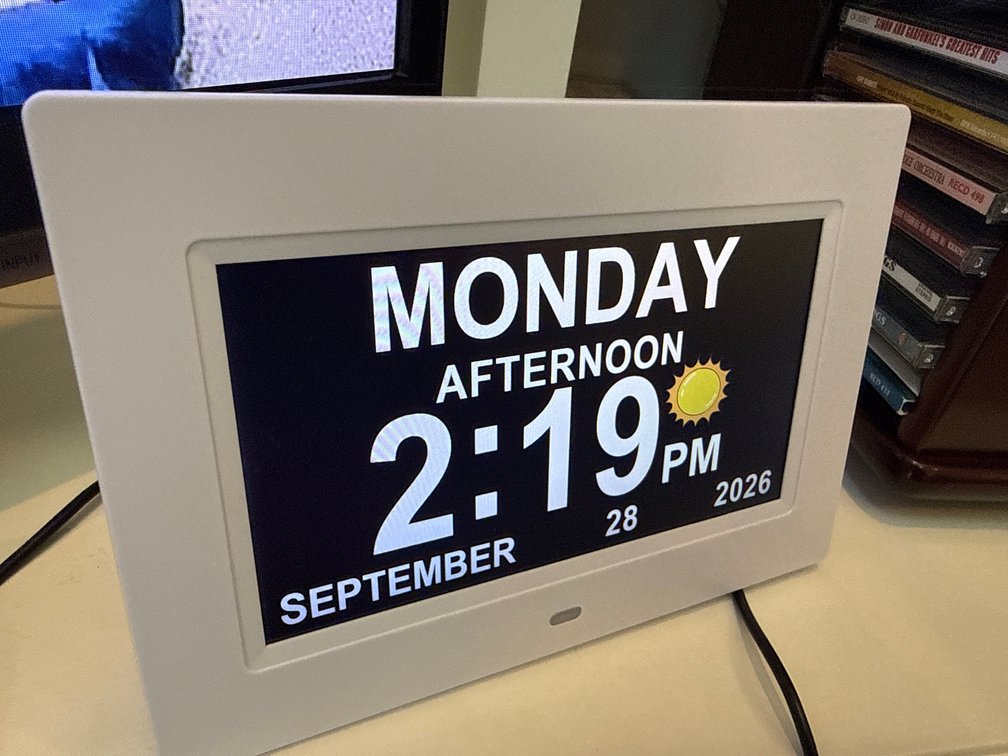 Digital Calendar Day Clock