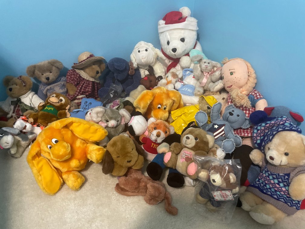 Plush Teddy Bears, Stuffed Animals, and Cloth Doll