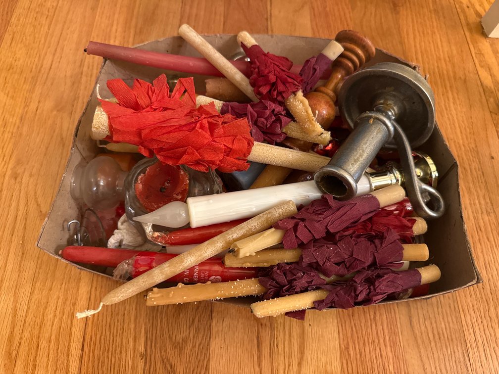 Taper Candles, Holder, and More
