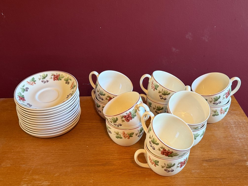Wedgwood Provence Queen's Ware Cups and Saucers