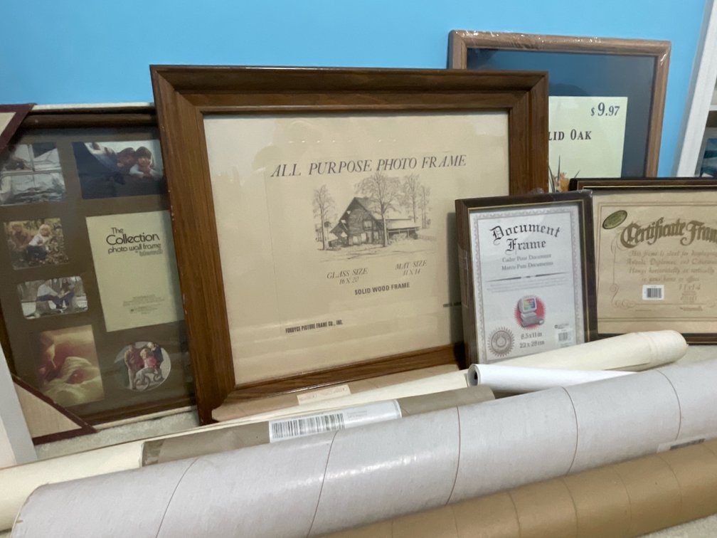 Picture Frames, Framed Art Prints, and Mailing Tubes