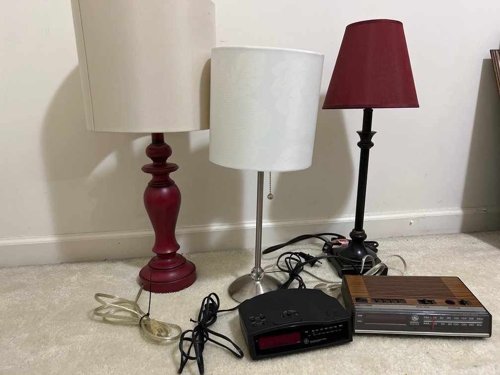 Table Lamps & Digital Clock Radios