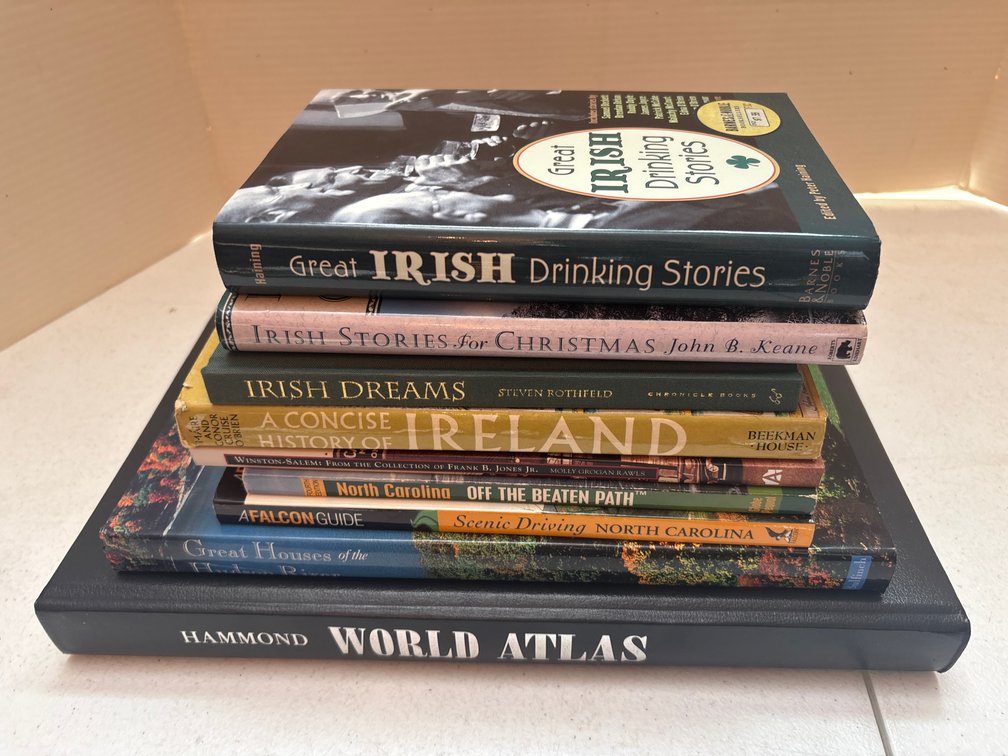 Irish Interest Books/Travel Guides/World Atlas