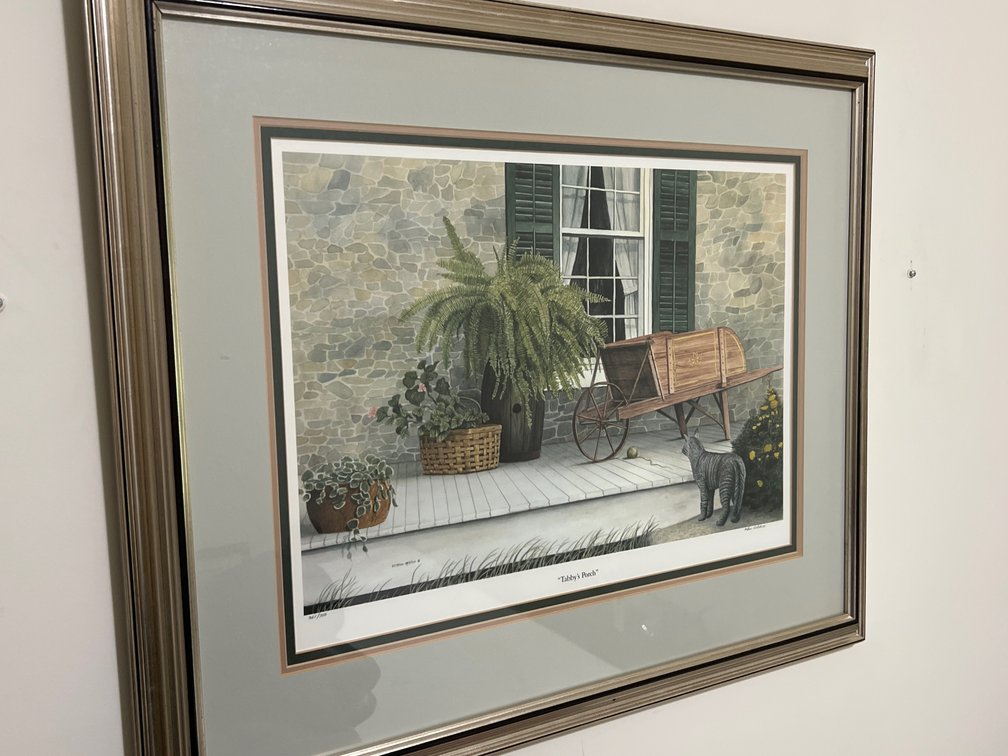 Cotton Ketchie "Tabby's Porch" Framed Limited Edition Print