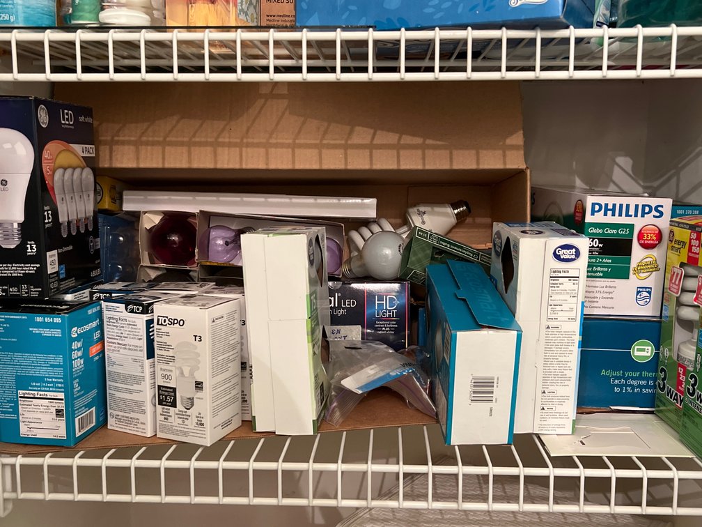 LED, CFL, Halogen, and Globe Light Bulbs