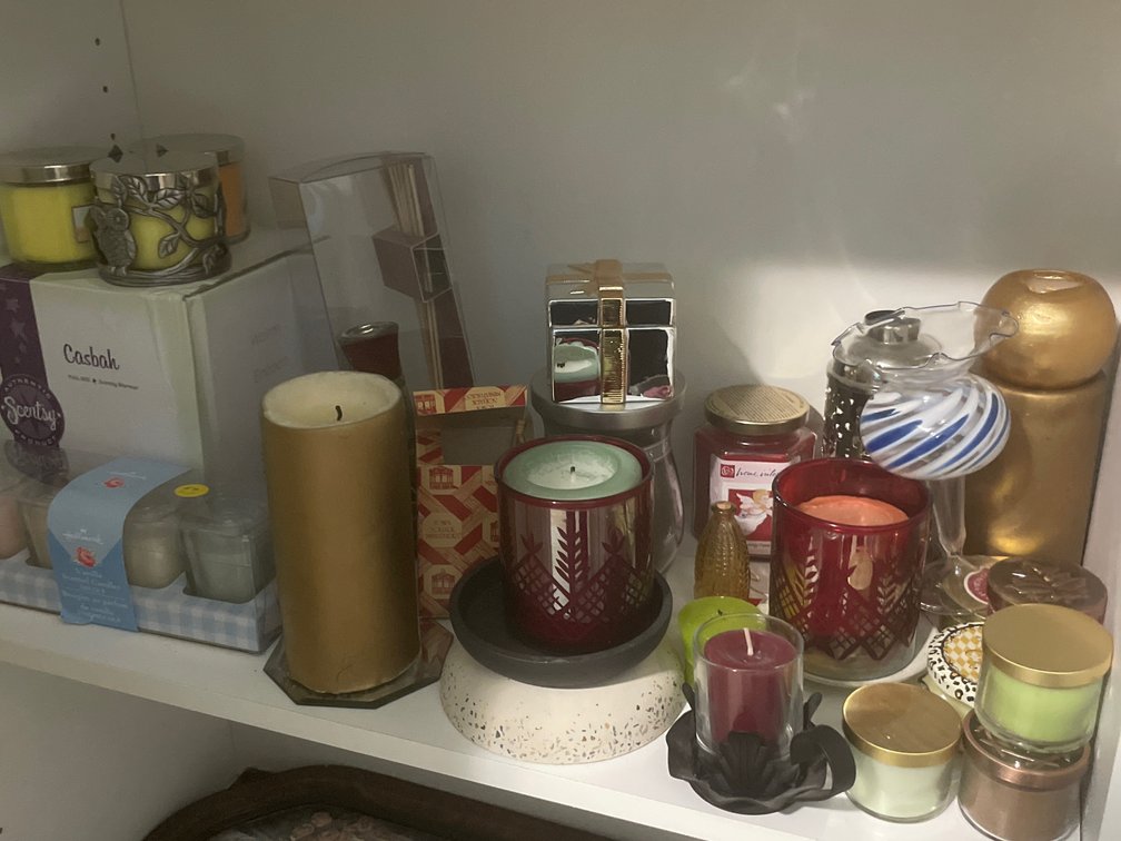 Candles, Candle Holders, and Home Fragrance Accessories