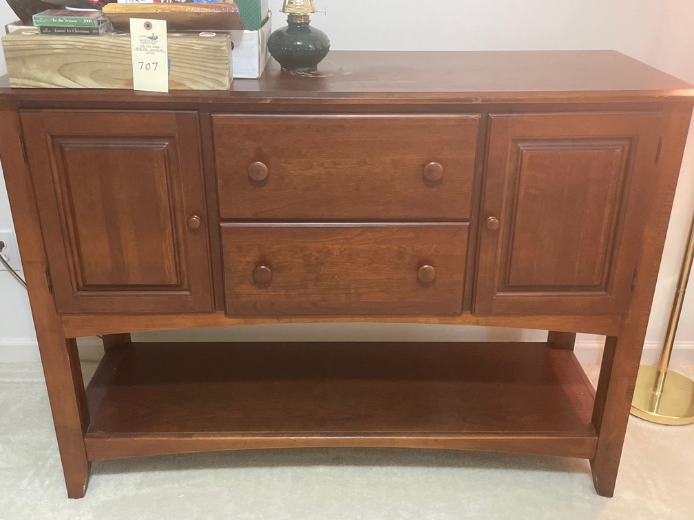 Cochrane Wood Sideboard with Lower Shelf