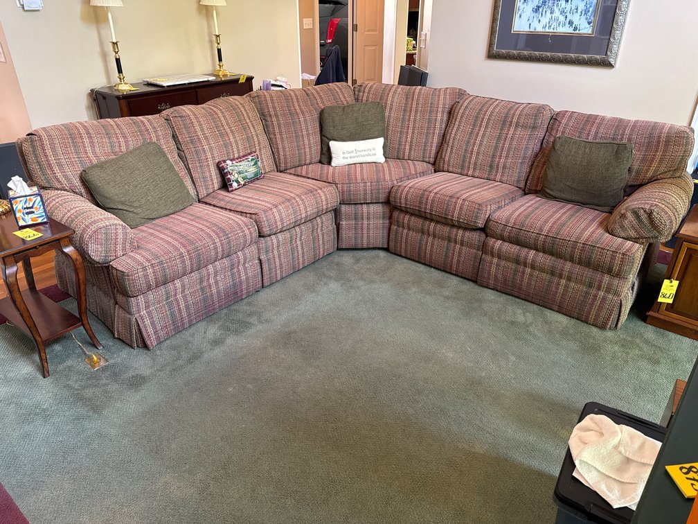 3 Piece Curved Sectional Sofa