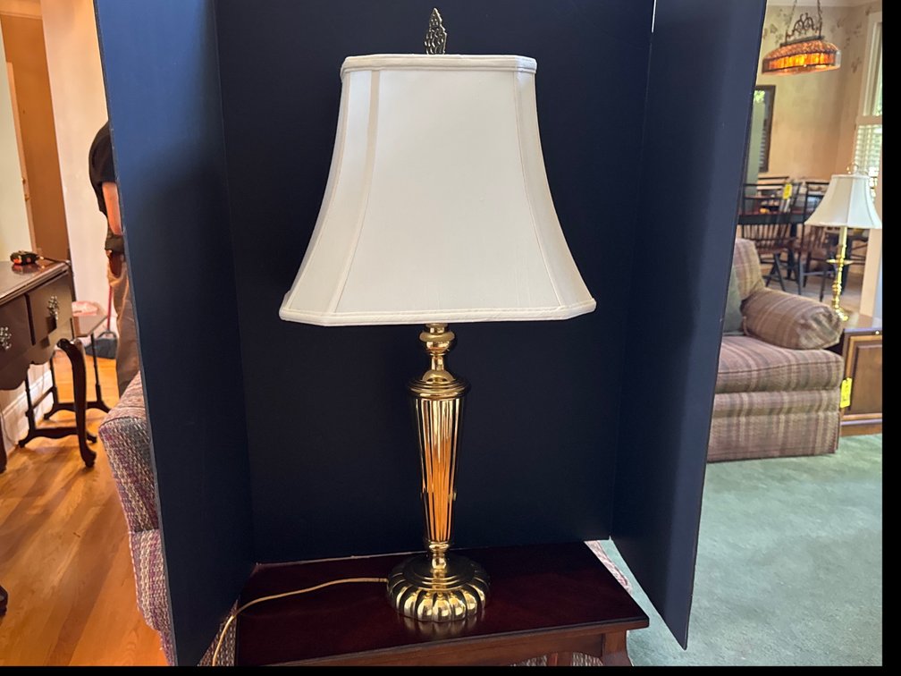 Brass-Tone Table Lamp