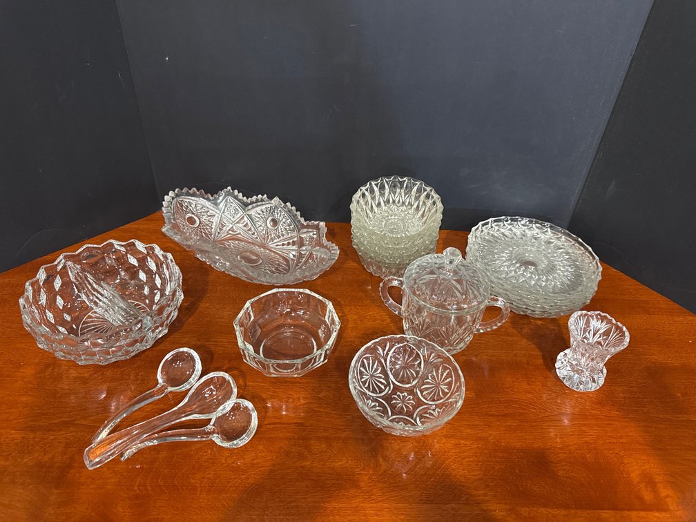 Cut Glass Serving Dishes & Bowls