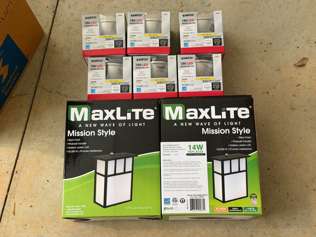 Outdoor Mission LED Lanterns and PAR30 LED Bulbs