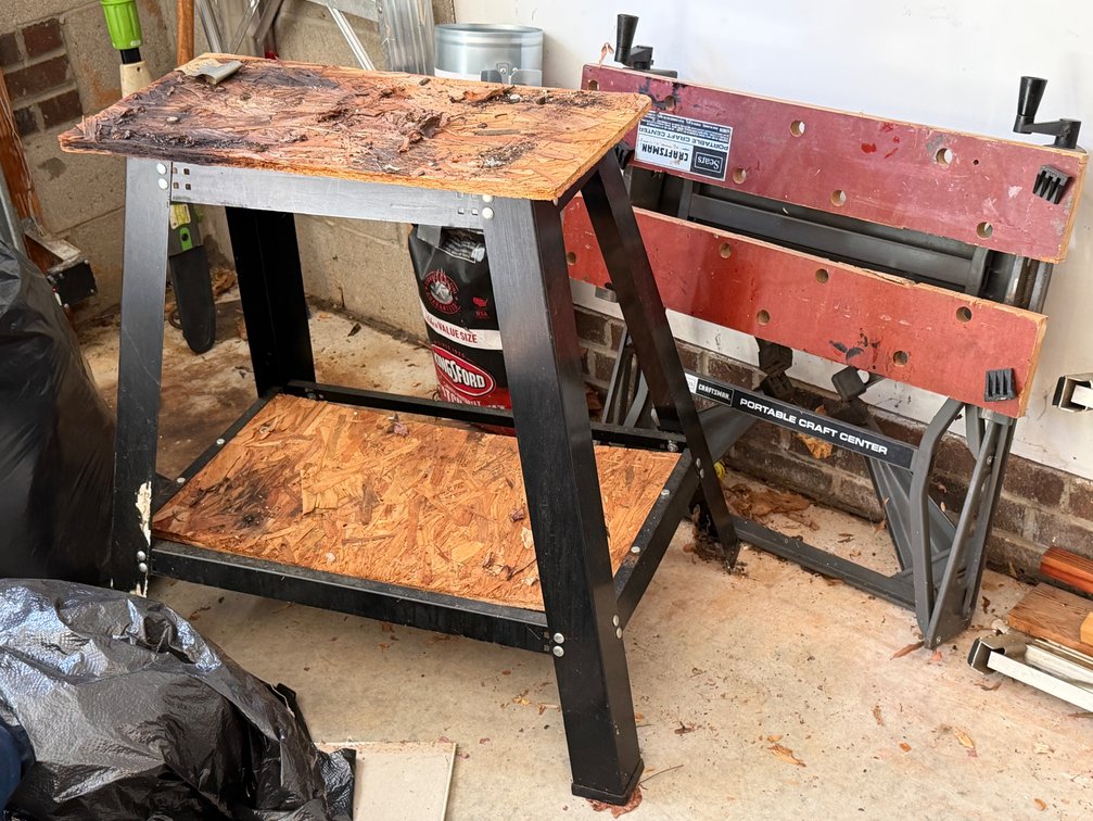 Craftsman Tool Stand and Portable Craft Center Workbench (2)