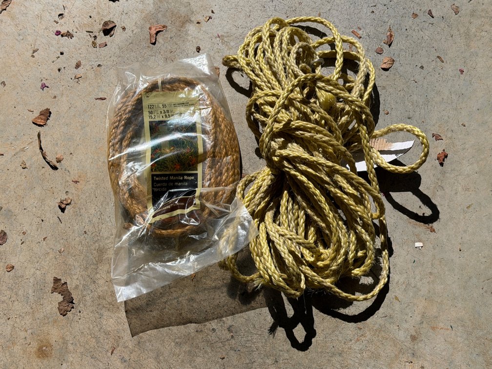 Twisted Manila and Synthetic Ropes