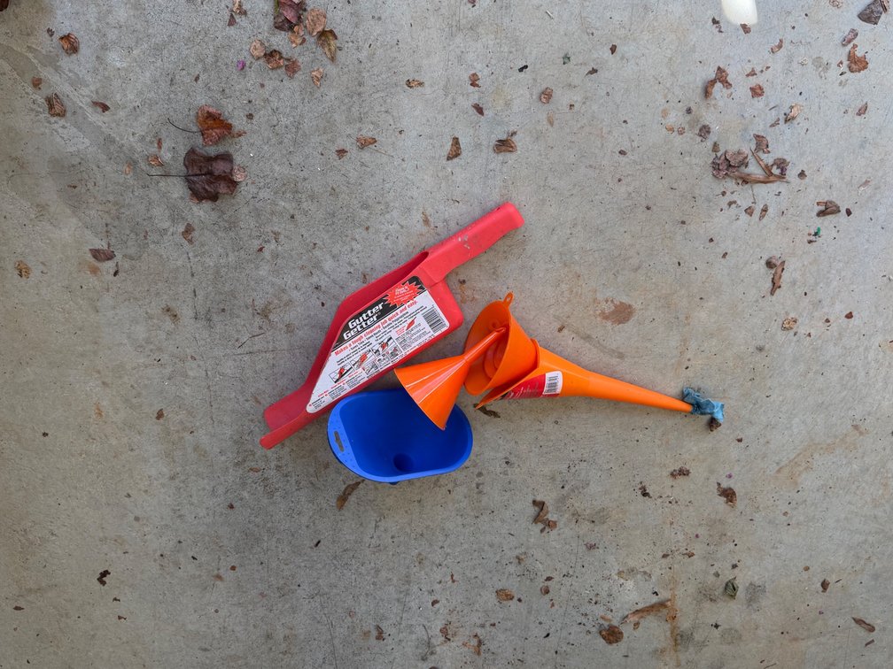 Plastic Gutter Scoop and Utility Funnels