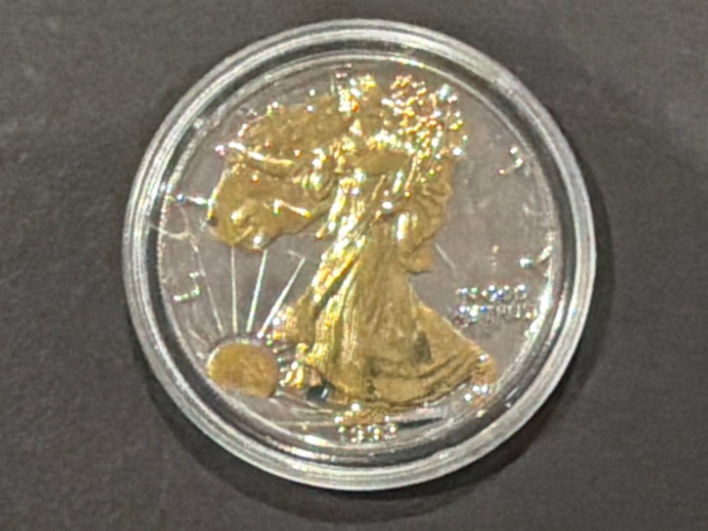 Selective Gold-Plated American Silver Eagle 1 oz Coin