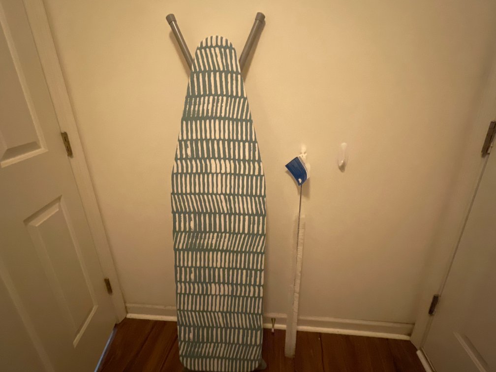 Folding Ironing Board and Multi-Use Appliance Brush