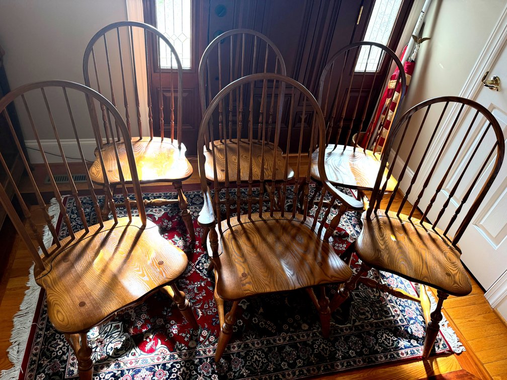L. Hitchcock Windsor Hoop-Back Dining Chairs