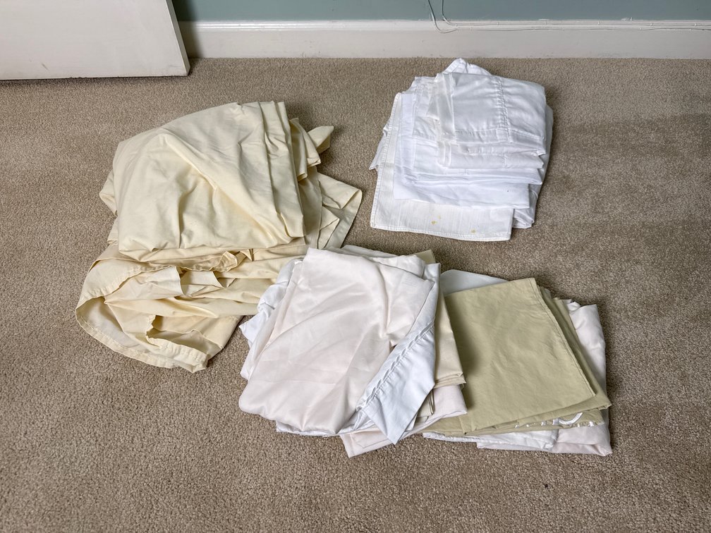 Bed Linens Including Sheets and Pillowcases